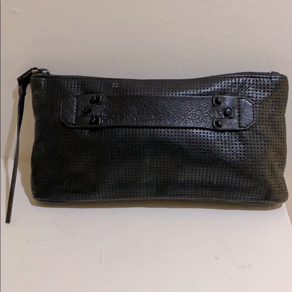 She + Lo “Next Chapter” Leather Clutch - Black